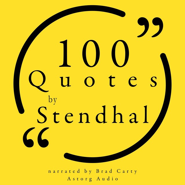 Book cover for 100 Quotes by Stendhal