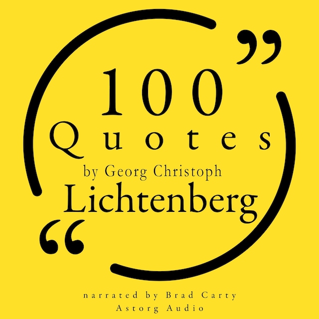 Buchcover für 100 Quotes by Georg Christoph Lichtenberg