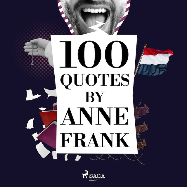 Couverture de livre pour 100 Quotes by Anne Frank