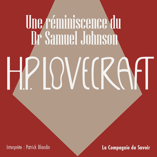 Book cover for Une réminiscence du Dr. Samuel Johnson