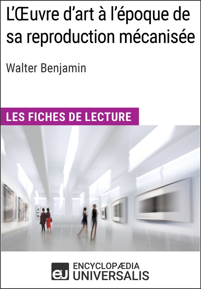 Kirjankansi teokselle L'Oeuvre d'art à l'époque de sa reproduction mécanisée de Walter Benjamin