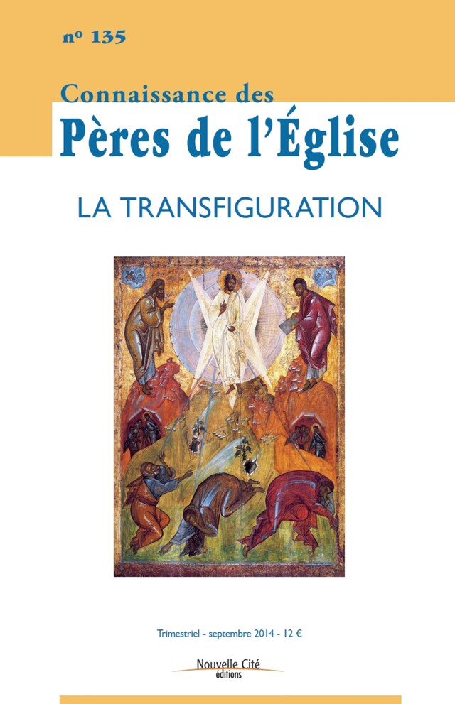 Kirjankansi teokselle La transfiguration