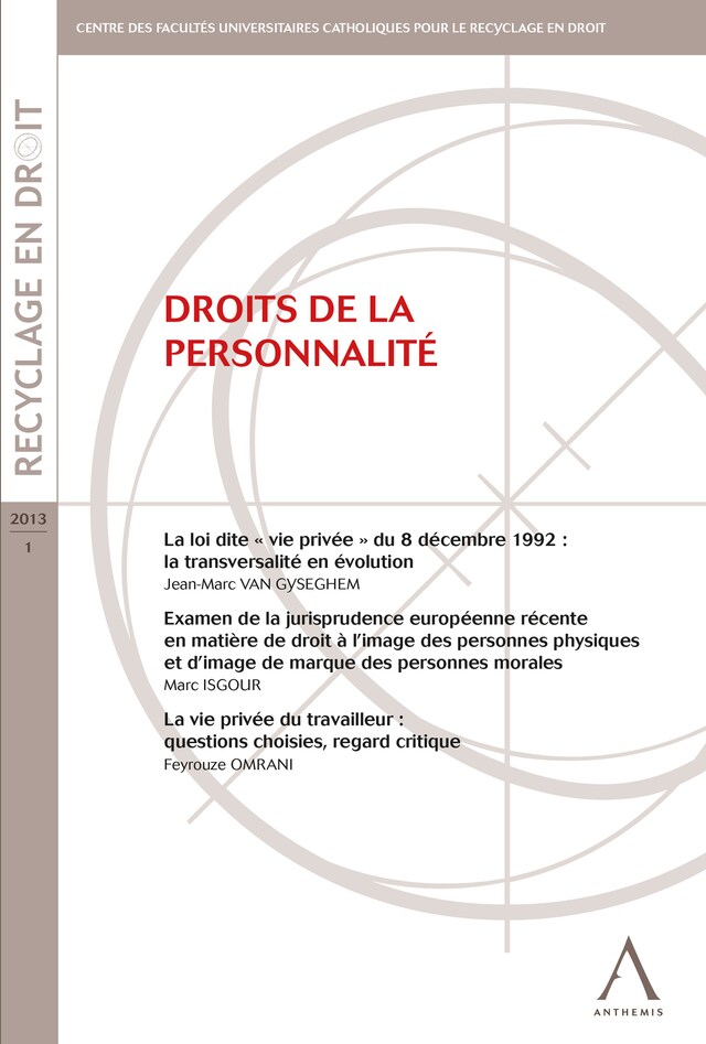 Book cover for Droits de la personnalité