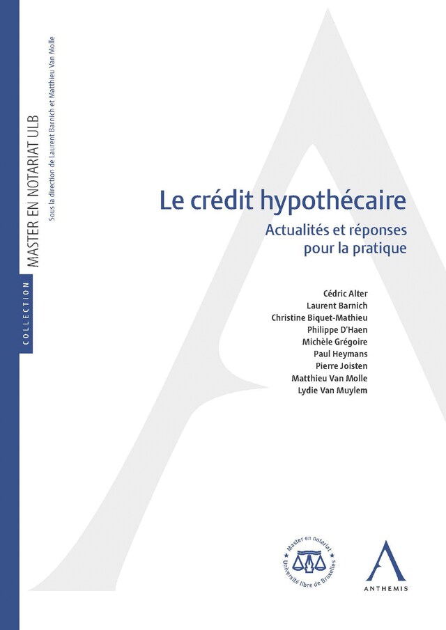 Buchcover für Le crédit hypothécaire