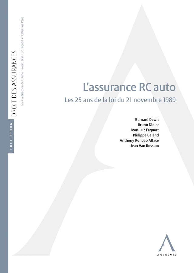 Kirjankansi teokselle L’assurance R.C. auto