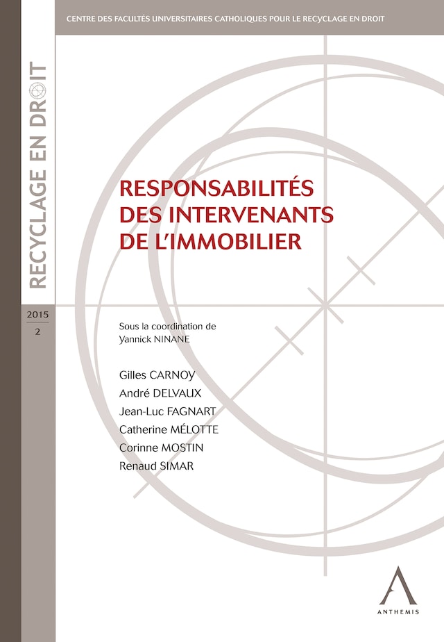 Okładka książki dla Responsabilités des intervenants de l'immobilier