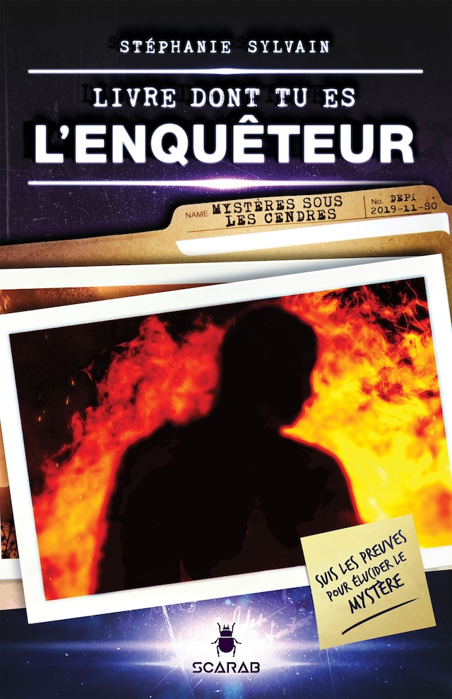 Buchcover für Livre dont tu es l'enquêteur - Mystères sous les cendres