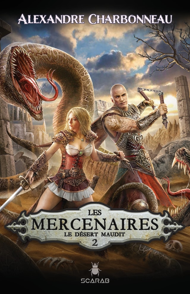 Book cover for Les mercenaires - Le désert maudit