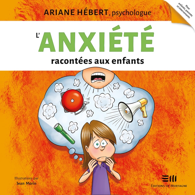 Couverture de livre pour L'anxiété racontée aux enfants