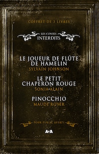 Coffret Numériquet 3 livres - Les Contes interdits - Le joueur de flûte de Hamelin - Le petit chaperon rouge - Pinocchio