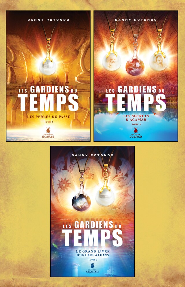 Buchcover für Trilogie Les gardiens du temps