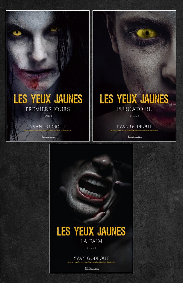 Couverture de livre pour Trilogie Les yeux jaunes