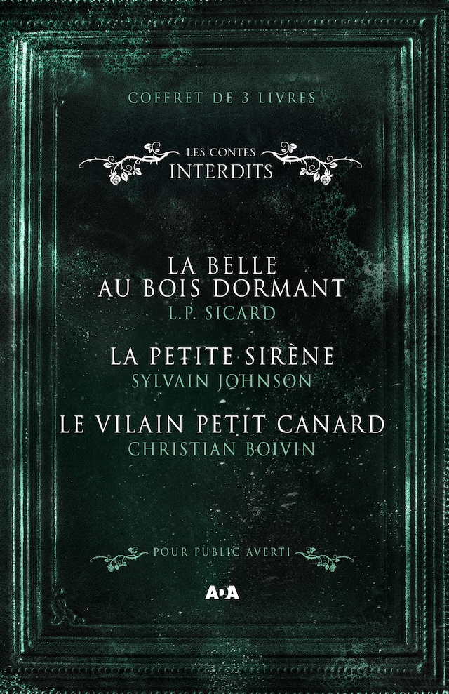 Book cover for Coffret Numérique - 3 livres - Les Contes interdits - La belle au bois dormant - La petite sirène - Le vilain petit canard