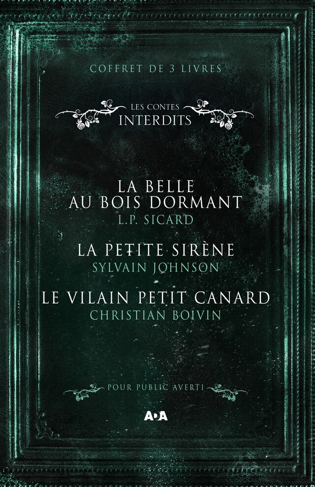 Copertina del libro per Coffret Numérique - 3 livres - Les Contes interdits - La belle au bois dormant - La petite sirène - Le vilain petit canard