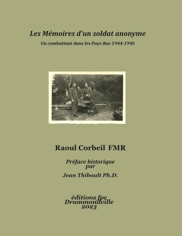 Boekomslag van Les Mémoires d'un soldat anonyme