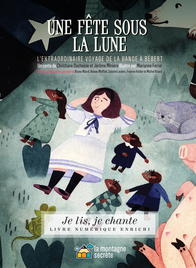 Couverture de livre pour Une fête sous la lune (Contenu enrichi)