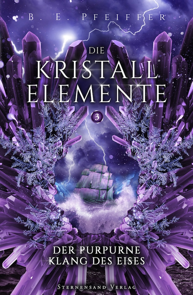 Book cover for Die Kristallelemente (Band 3): Der purpurne Klang des Eises