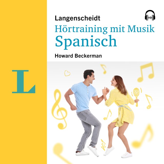 Couverture de livre pour Langenscheidt Hörtraining mit Musik Spanisch