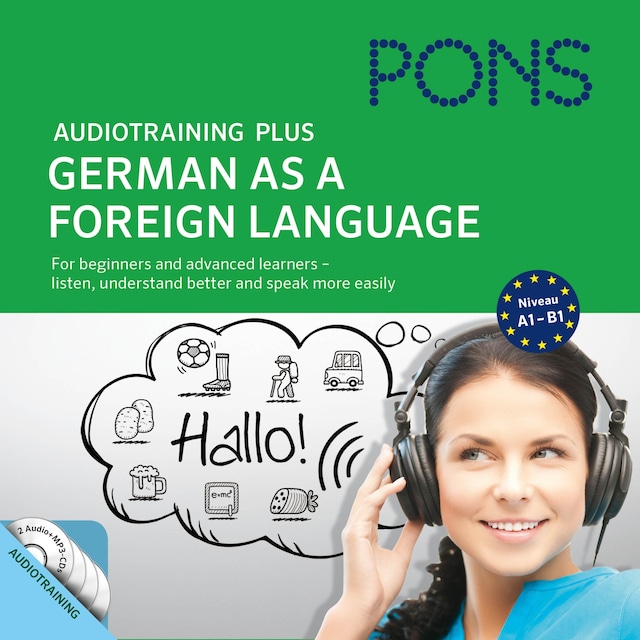 Book cover for PONS Audiotraining Plus - German as a Foreign Language