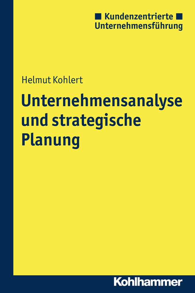 Buchcover für Unternehmensanalyse und strategische Planung