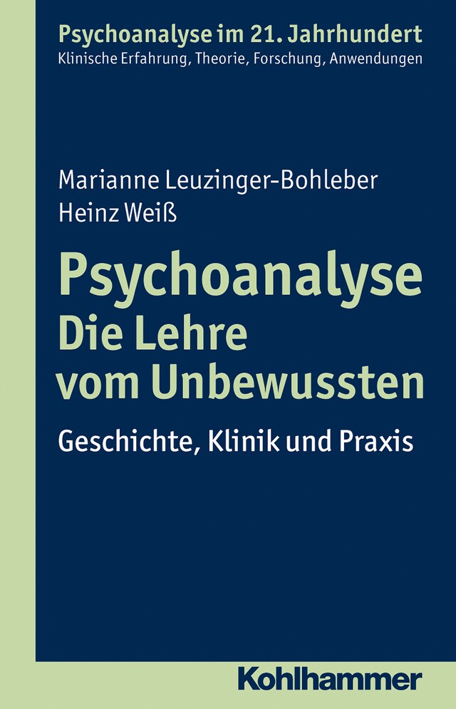 Kirjankansi teokselle Psychoanalyse - Die Lehre vom Unbewussten