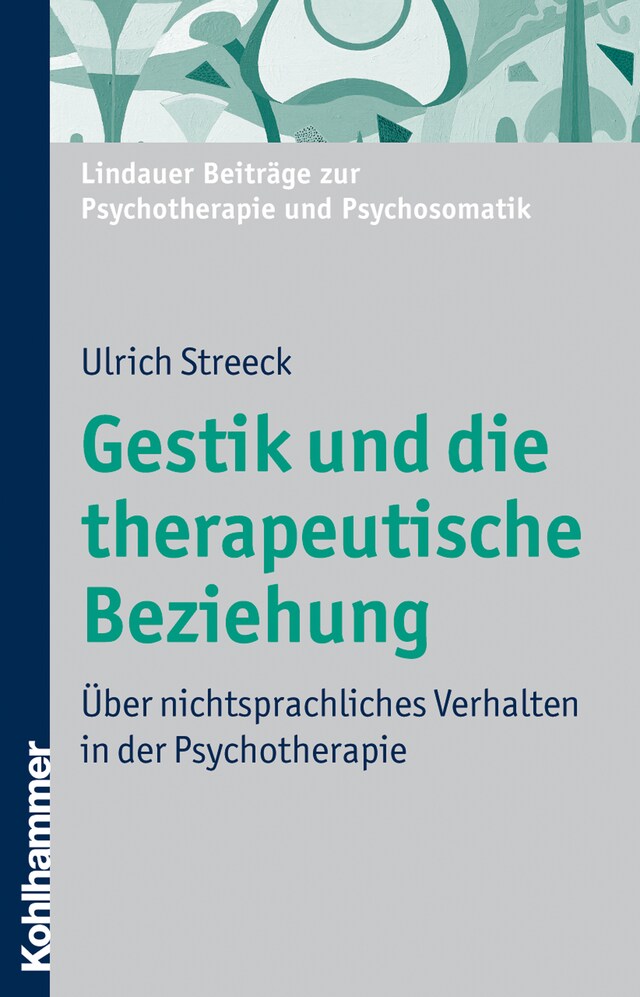 Boekomslag van Gestik und die therapeutische Beziehung