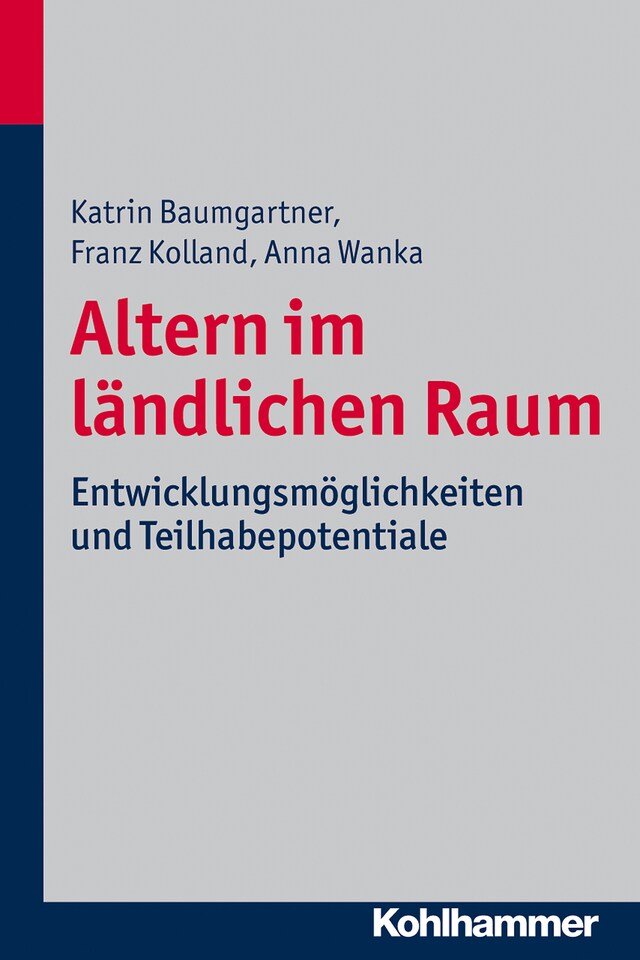 Kirjankansi teokselle Altern im ländlichen Raum