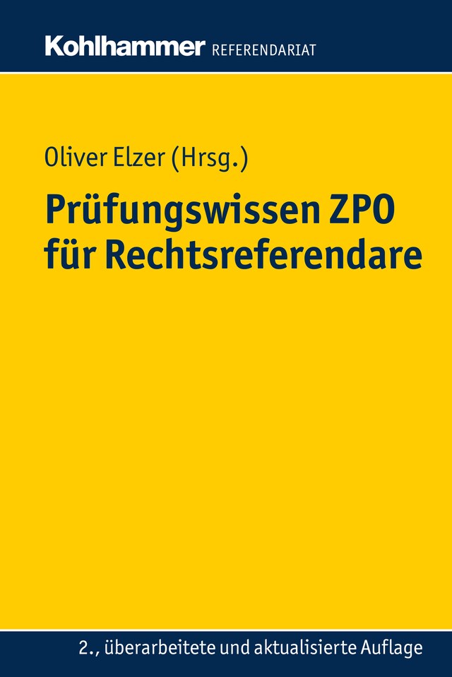 Book cover for Prüfungswissen ZPO für Rechtsreferendare