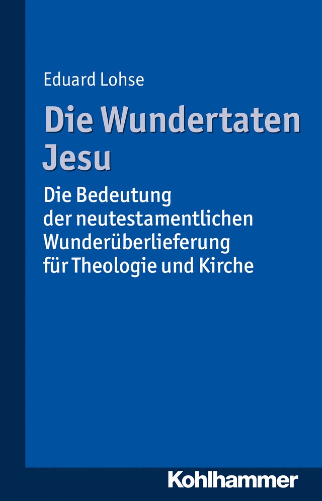 Book cover for Die Wundertaten Jesu