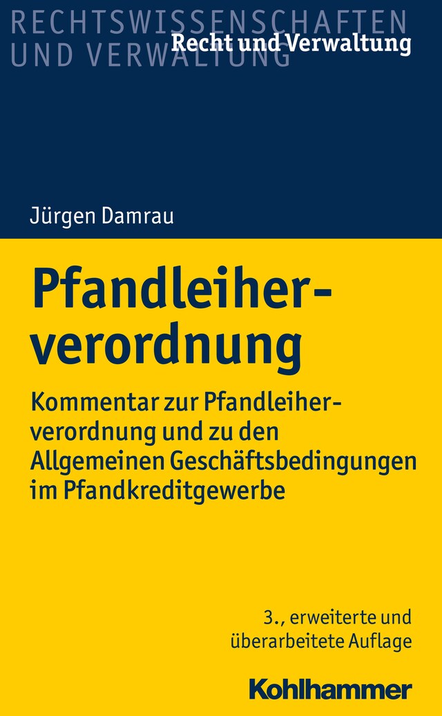 Book cover for Pfandleiherverordnung