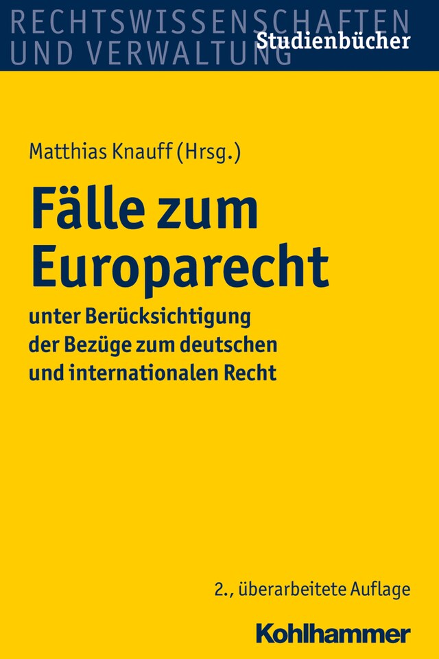 Book cover for Fälle zum Europarecht