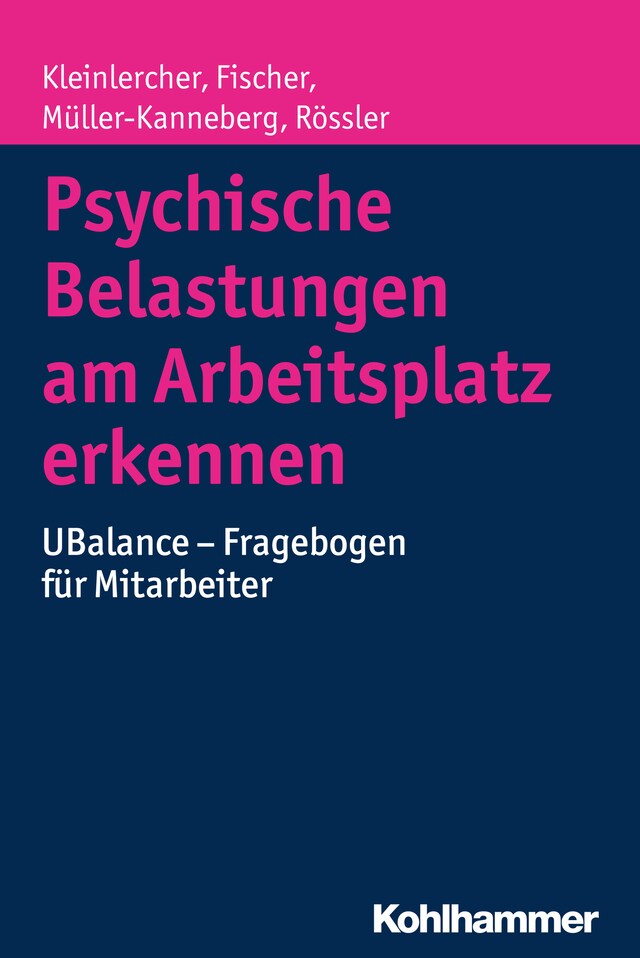 Boekomslag van Psychische Belastungen am Arbeitsplatz erkennen