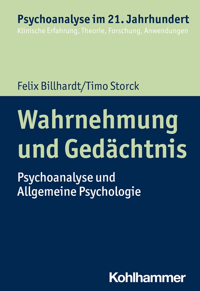 Portada de libro para Wahrnehmung und Gedächtnis