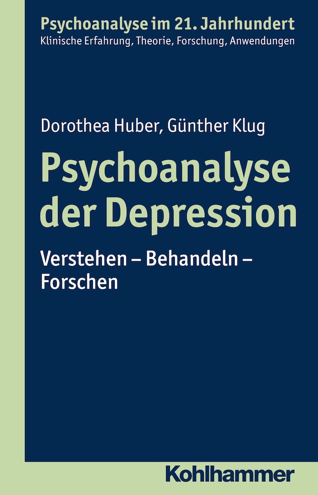 Kirjankansi teokselle Psychoanalyse der Depression