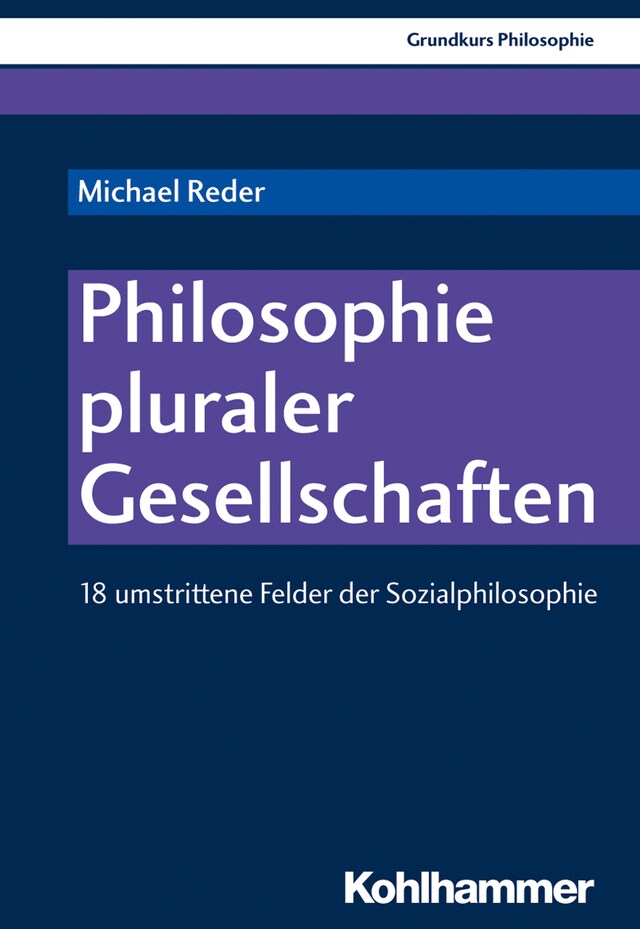 Couverture de livre pour Philosophie pluraler Gesellschaften