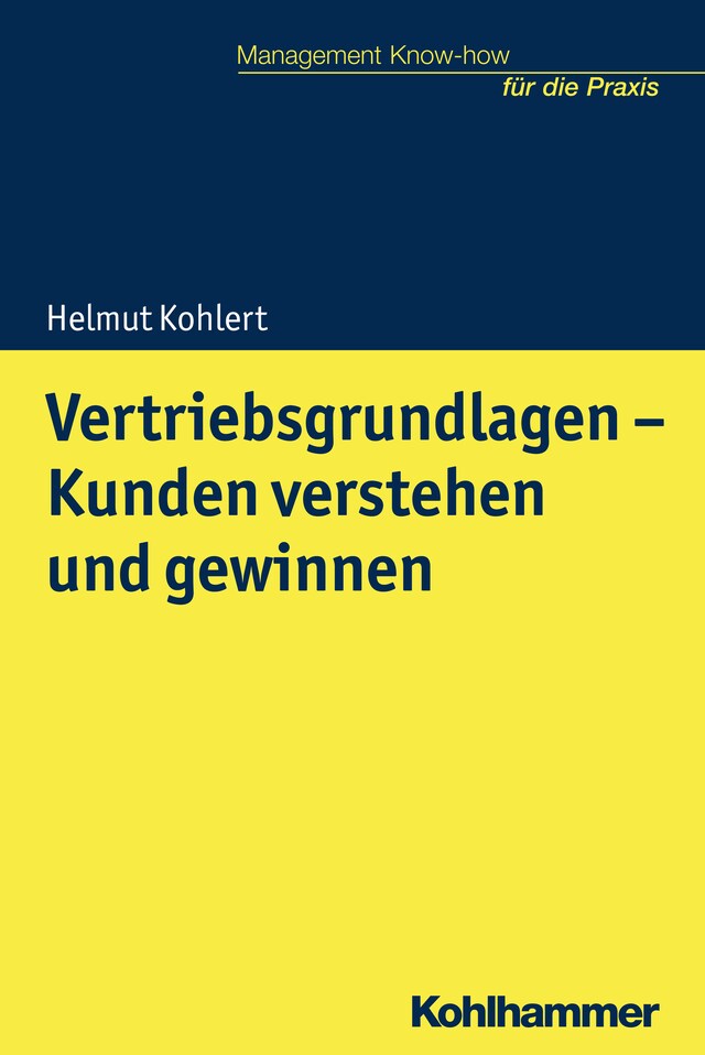 Buchcover für Vertriebsgrundlagen - Kunden verstehen und gewinnen