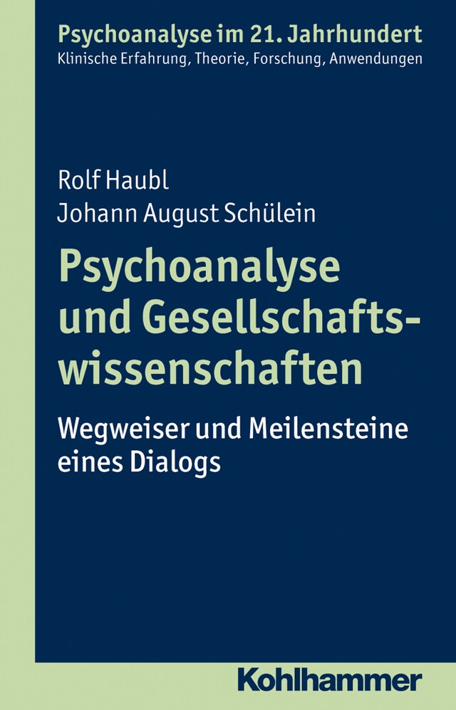 Copertina del libro per Psychoanalyse und Gesellschaftswissenschaften