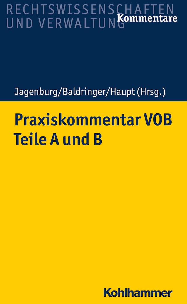 Boekomslag van Praxiskommentar VOB - Teile A und B