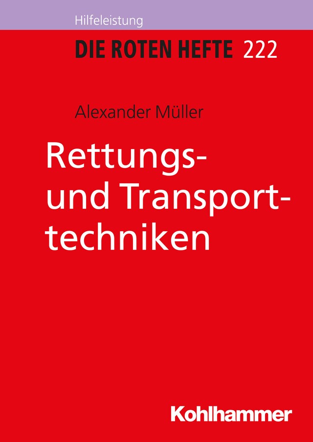 Bokomslag for Rettungs- und Transporttechniken