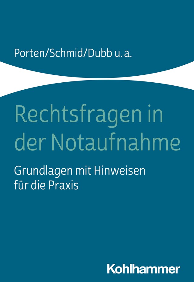 Kirjankansi teokselle Rechtsfragen in der Notaufnahme