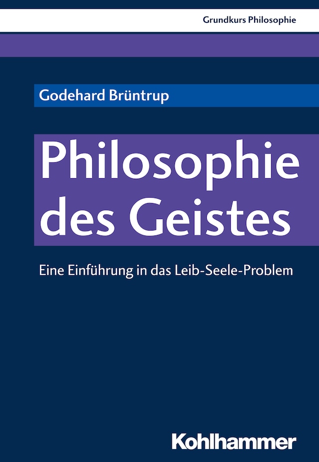Buchcover für Philosophie des Geistes