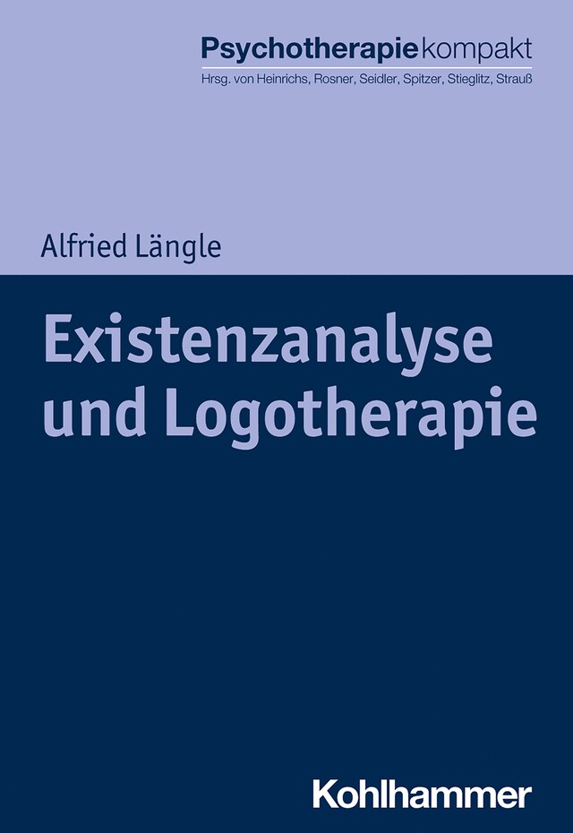 Buchcover für Existenzanalyse und Logotherapie