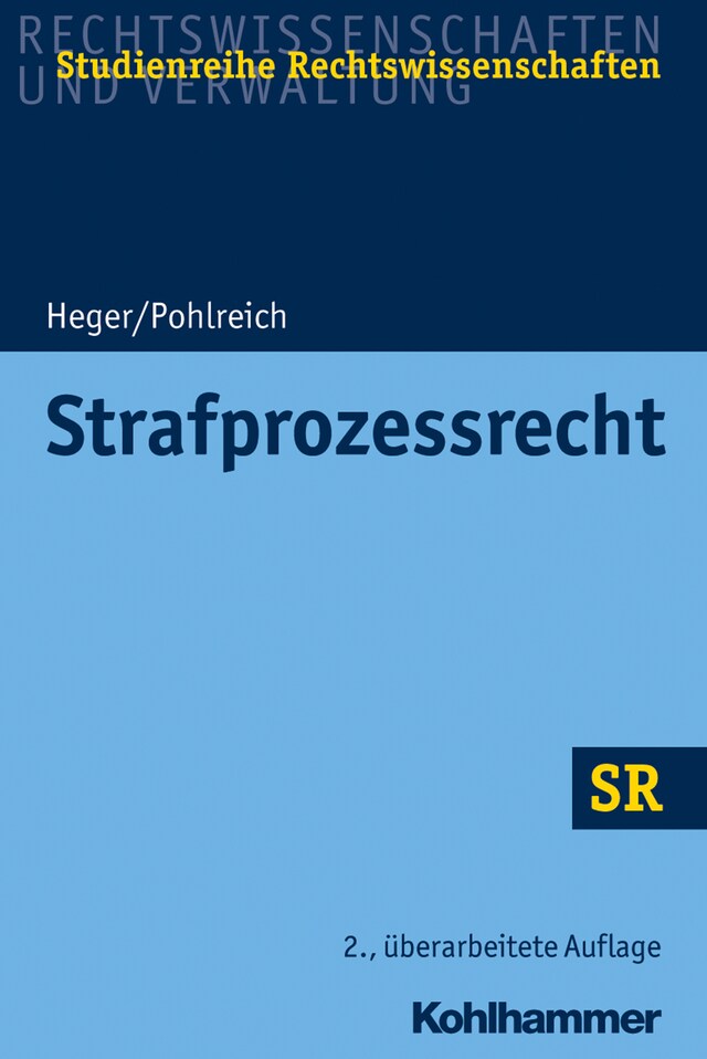 Buchcover für Strafprozessrecht