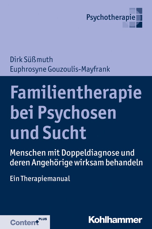 Kirjankansi teokselle Familientherapie bei Psychose und Sucht