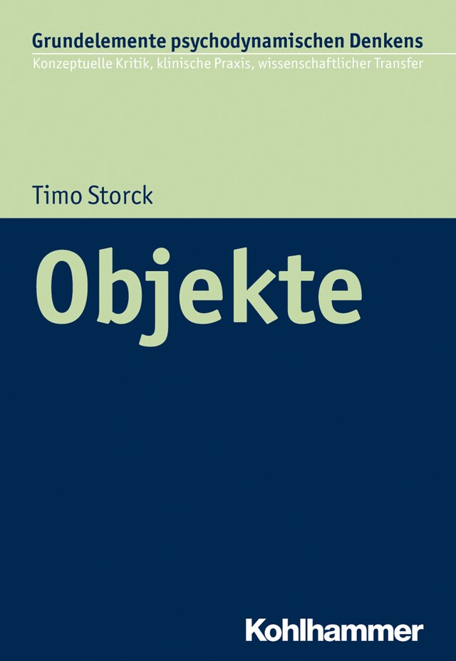 Kirjankansi teokselle Objekte