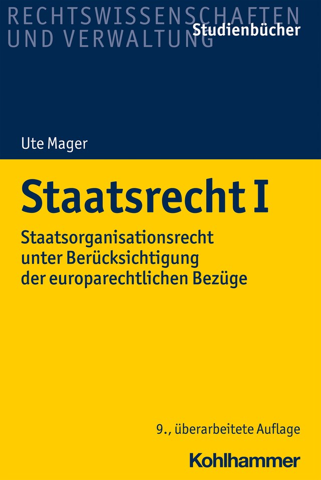 Couverture de livre pour Staatsrecht I