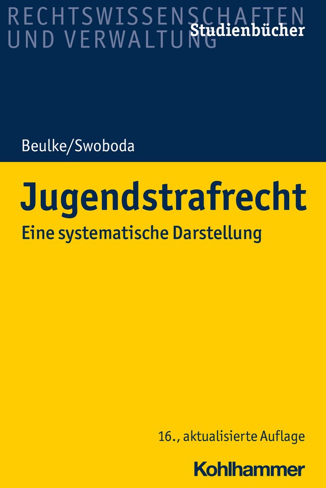 Buchcover für Jugendstrafrecht