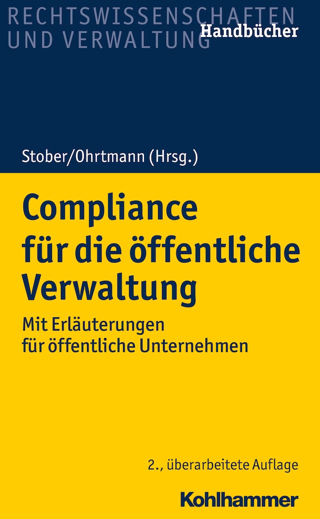 Buchcover für Compliance für die öffentliche Verwaltung