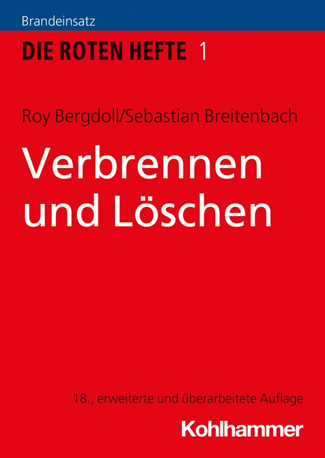 Kirjankansi teokselle Verbrennen und Löschen