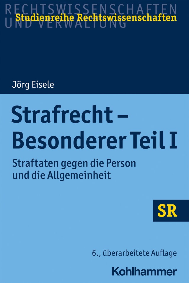 Book cover for Strafrecht - Besonderer Teil I